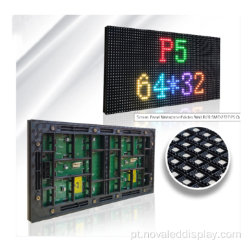 Módulos de display led 320x160mm P5 Smd à prova d&#39;água para ambientes externos